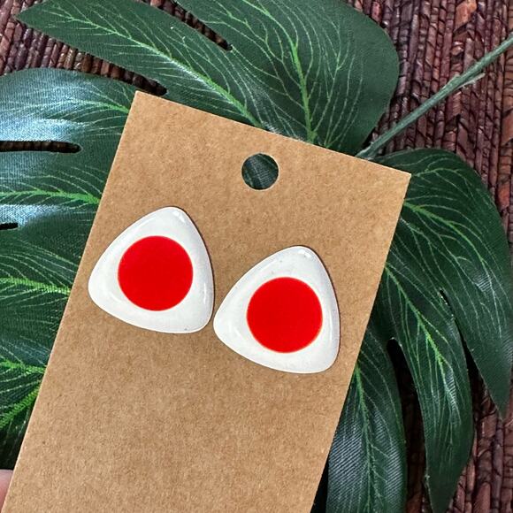 BOGO FREE RETRO MOD GOGO GIRL 80’s earrings post pierced - Picture 1 of 4